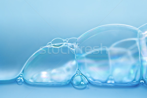 Bolhas de sabão abstrato branco padrão líquido Foto stock © zven0