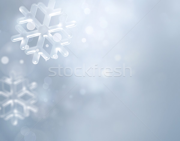 Winter silver background Stock photo © zven0