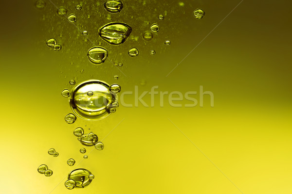 Oleju powietrza pęcherzyki żywności moc napojów Zdjęcia stock © zven0