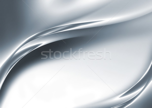 Stock fotó: Króm · hullám · absztrakt · fehér · textúra · fény