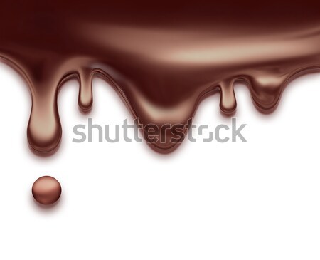 Liquido cioccolato design buio bianco Foto d'archivio © zven0