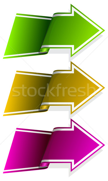 Collection label with arrow  Stock photo © zybr78