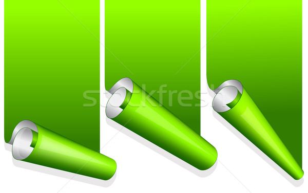 ストックフォト: 緑 · ステッカー · 丸まっ · エッジ · ターコイズ · 背景