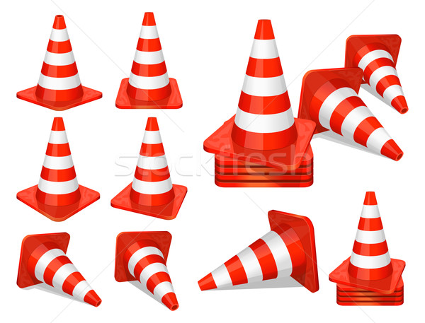 Traffic cones icon Stock photo © zybr78