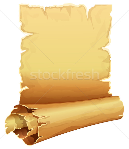 Big golden scroll of parchment  Stock photo © zybr78