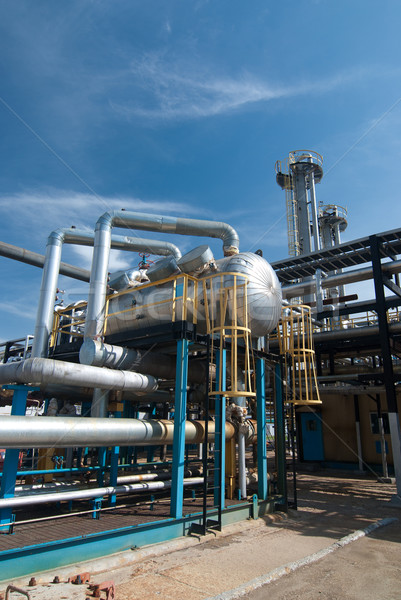 Stock photo: Gas industry. sulfur refinement 