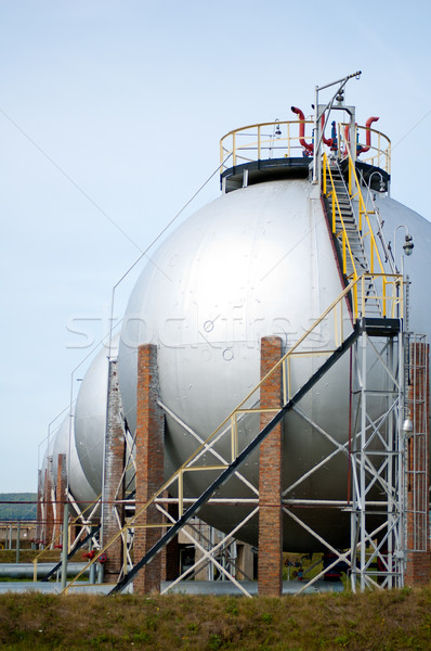 Gas and oil industry. Finished goods tanks.  Stock photo © zybr78