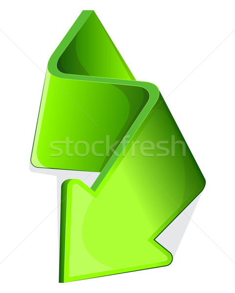 Icon with green arrow  Stock photo © zybr78